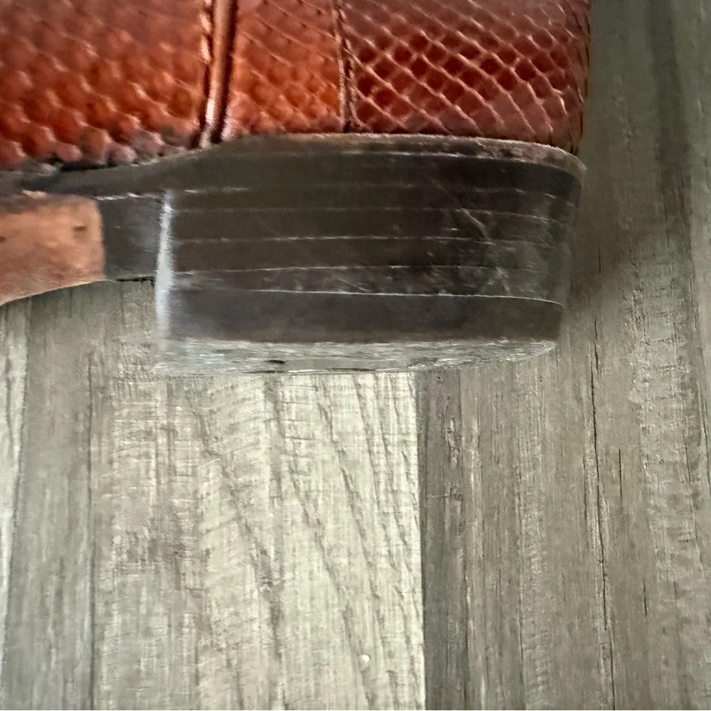 Men's Western Leather Boots - Rich Brown - Picture 6 of 13